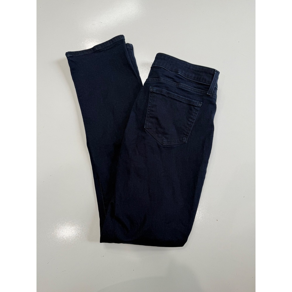 NYDJ Marilyn Straight Leg Jeans Dark Wash Indigo Blue Denim Size 10